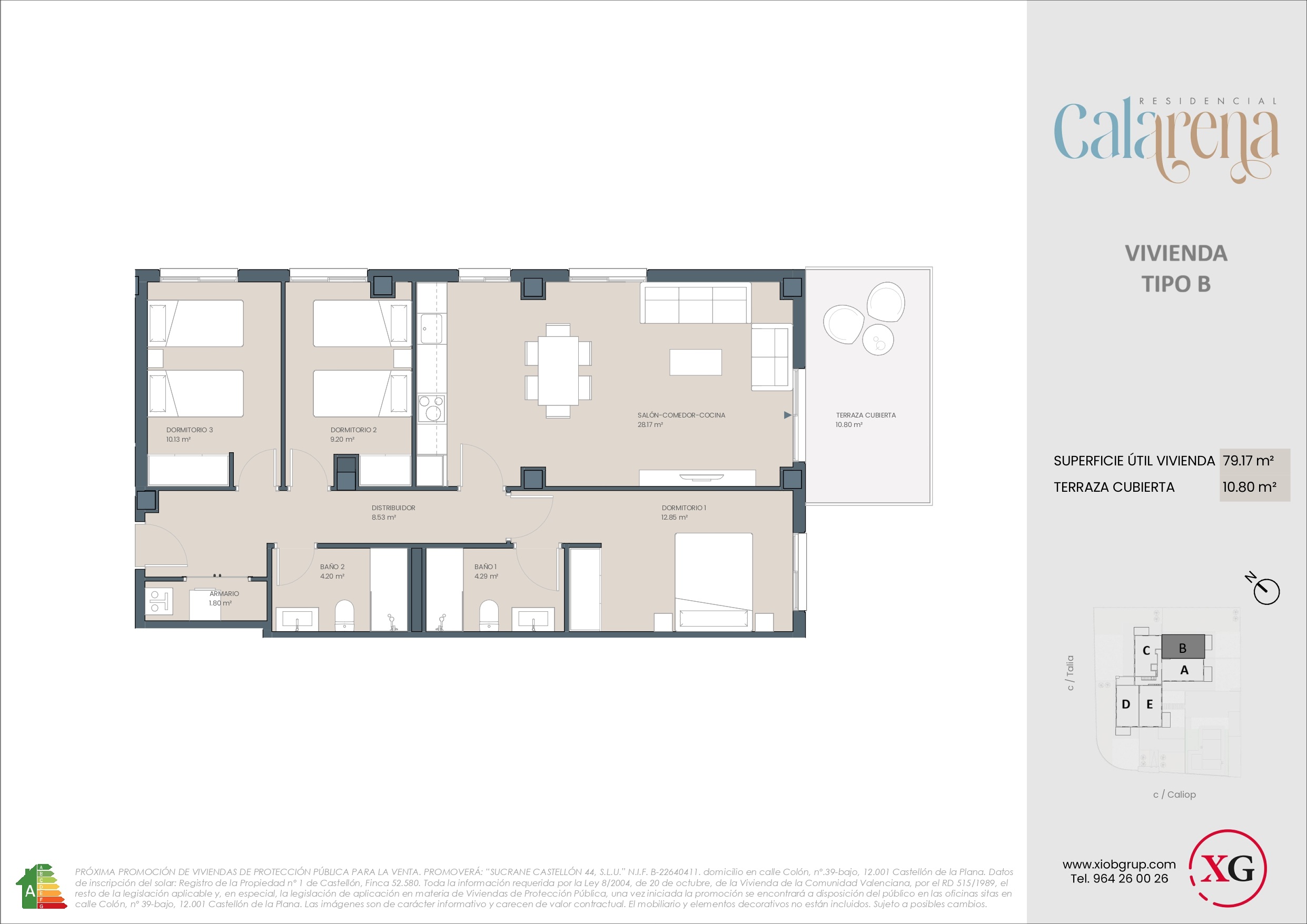 Plano Vivienda tipo B